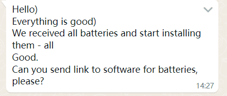 LFP Batteries Installation & software support customer feedback