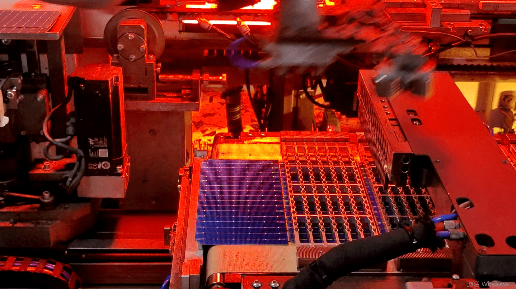 Solar module production line