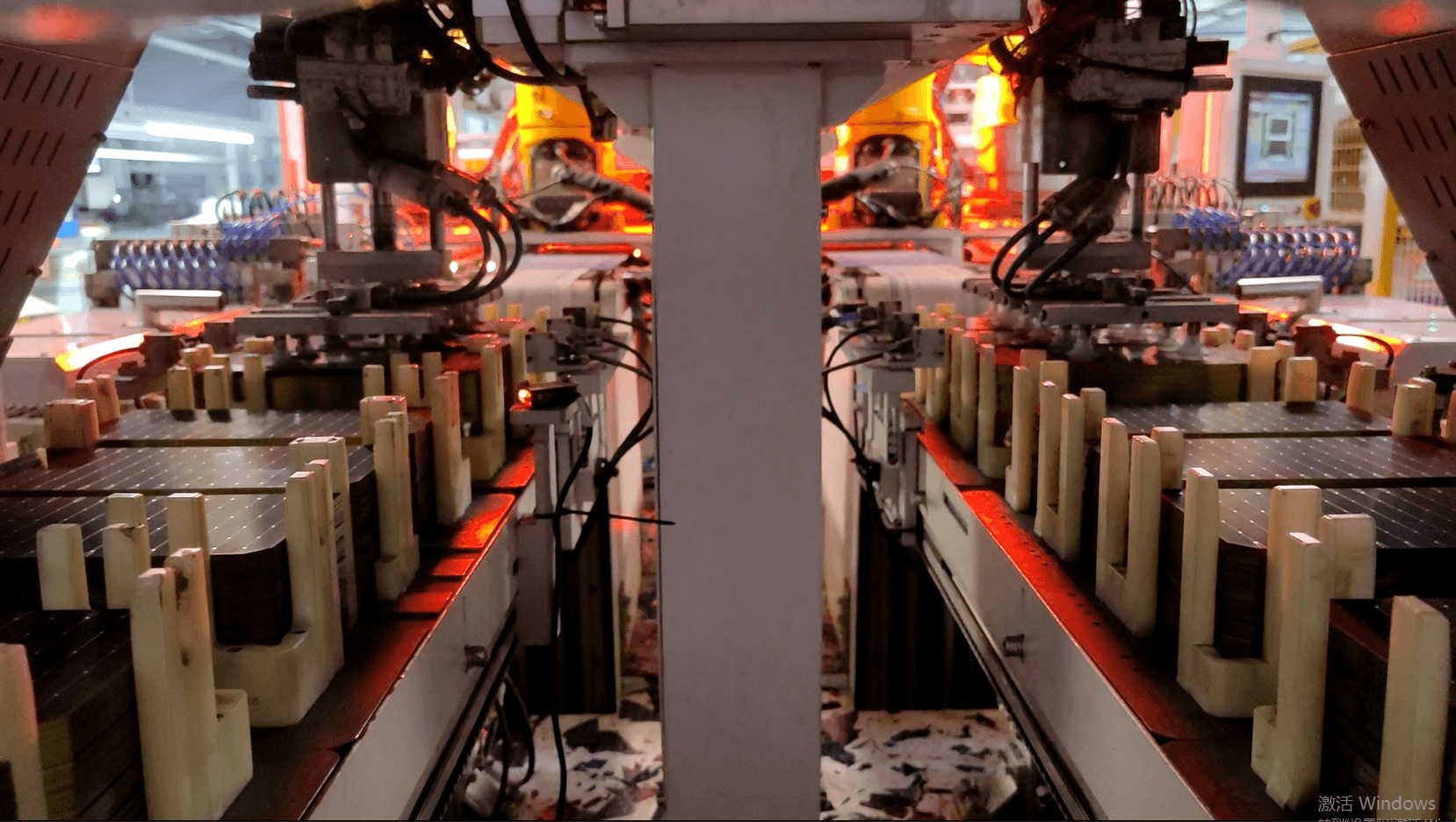 Solar module production line